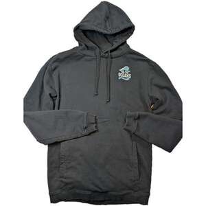 For the Oceans Jolly Roger Hoodie Womens Medium Black Graphic Organic